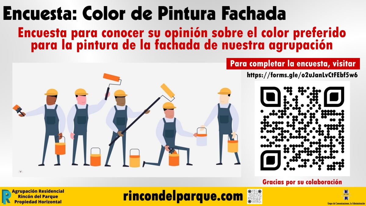 2023-08-28, Comunicado: Encuesta, Color de Pintura Fachada