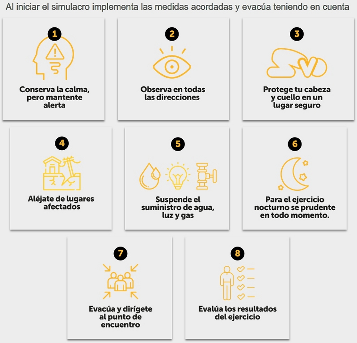 2023-10-01, Comunicado: Simulacro de Evacuación 2023