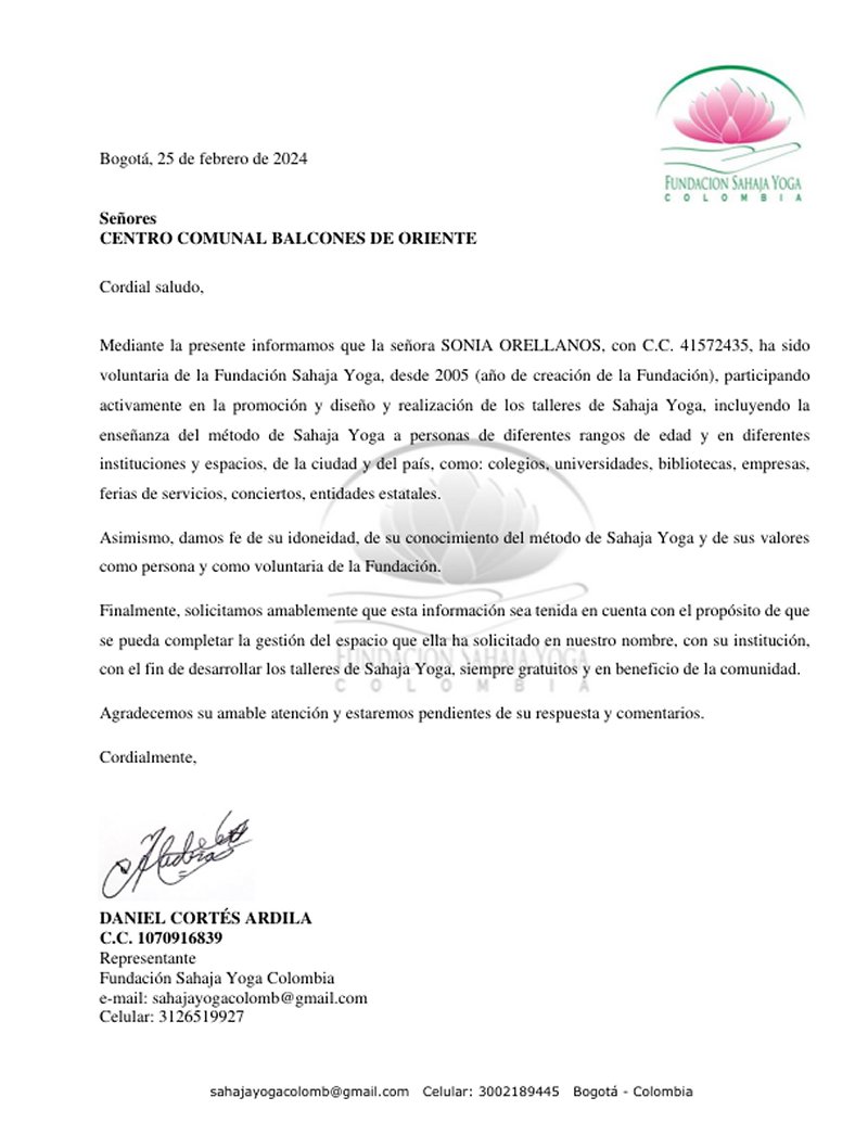 2024-03-02, Comunicado: Clases de Yoga y Medicatación Gratuitas