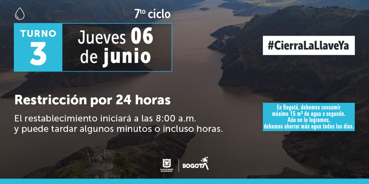 2024-06-04, Comunicado: Restricción en el servicio de agua, jueves 6 de junio 2024