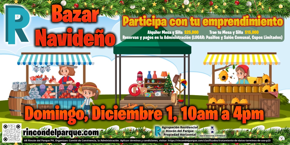 2024-12-02, Comunicado: Bazar de Navidad, Diciembre 1, Reporte Actividades